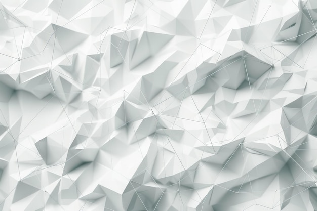 un fondo abstracto blanco con muchos triángulos blancos