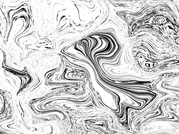 Fondo abstracto blanco y negro Patrón de mármol líquido Ilustración vectorial