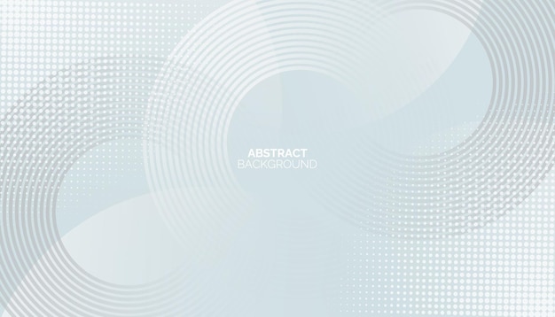 Fondo abstracto blanco patrón de líneas circulares modernas