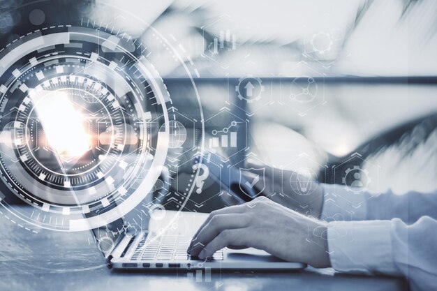 Fondo abstracto de blockchain