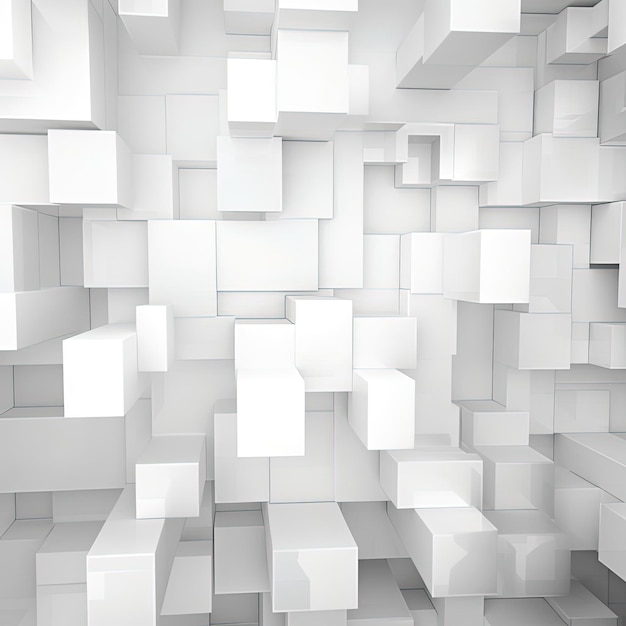 Foto fondo abstracto con bloques cuadrados en el estilo de blanco y gris