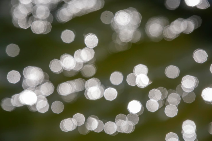Foto fondo abstracto de bokeh blanco