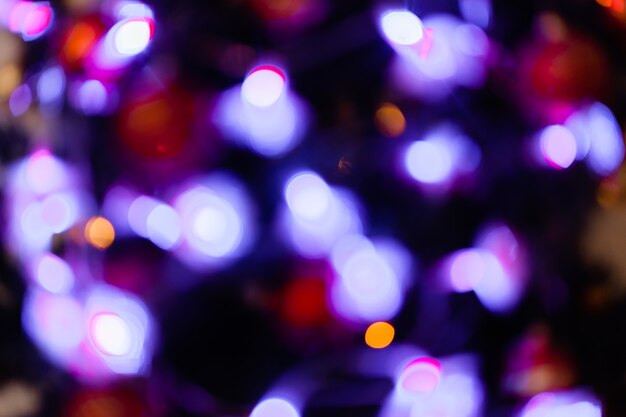 Fondo abstracto bokeh circular de Christmaslight