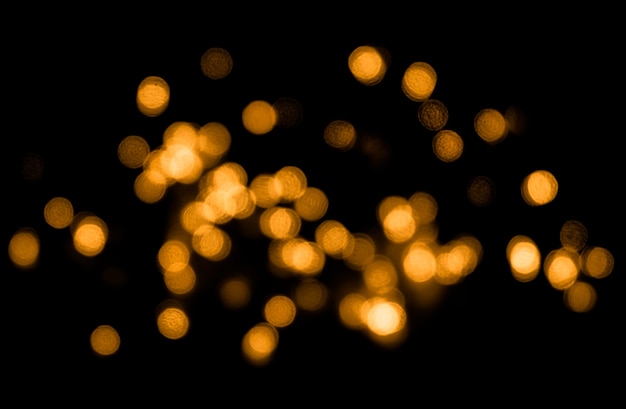 Fondo abstracto con bokeh dorado para la capa de superposición