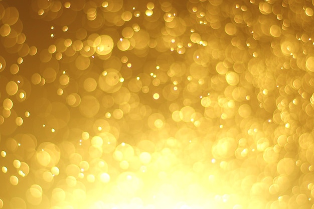 Fondo Abstracto de Bokeh Dorado para el Feliz Festival