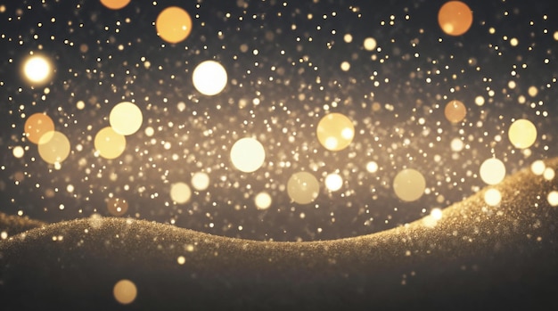 Fondo abstracto de bokeh dorado