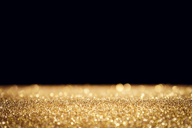 Fondo abstracto bokeh de luz dorada vacaciones de Navidad