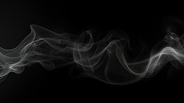 fondo abstracto borde de textura de humo negro