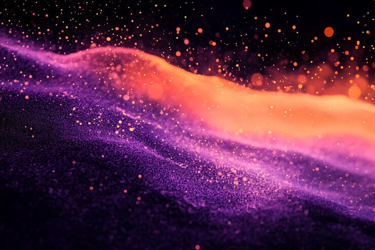 Fondo abstracto brillante púrpura y naranja