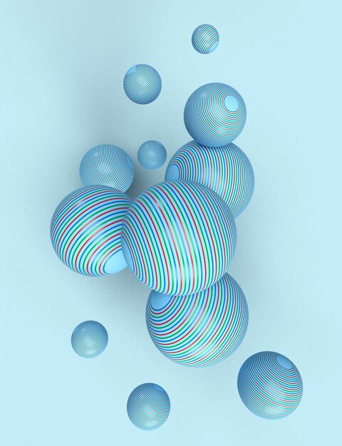 fondo abstracto con burbujas de patrón azul