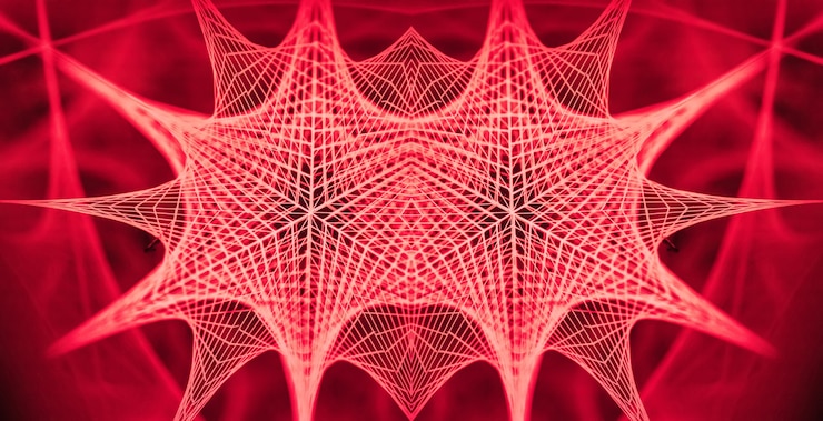 Foto fondo abstracto caleidoscopio. hermosa textura de caleidoscopio multicolor. diseño de caleidoscopio único.