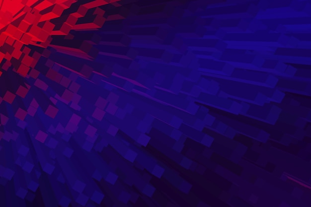 Fondo abstracto caótico de extrusión azul 3D moderno
