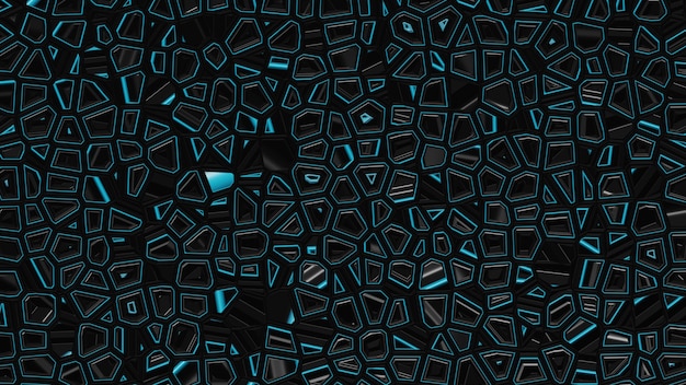 Fondo abstracto de celdas geométricas en un patrón natural