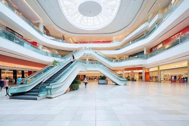 Foto fondo abstracto del centro comercial