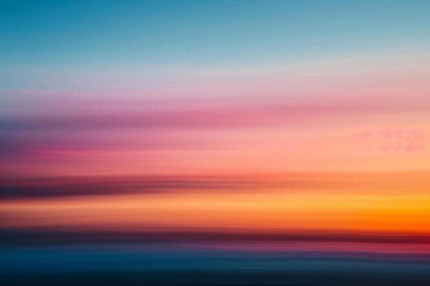 Fondo abstracto cielo borroso al atardecer con colores rosados y azules cielo colorido