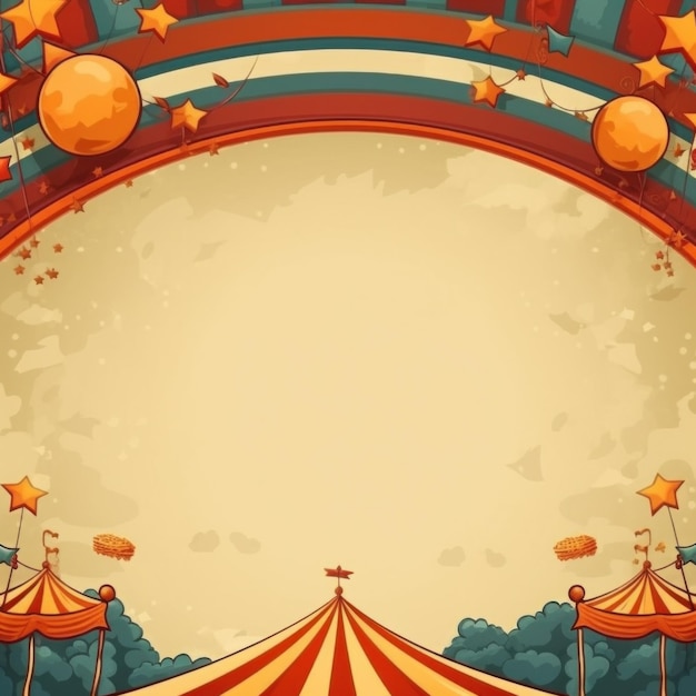 Fondo abstracto de circo Ilustración AI GenerativexA