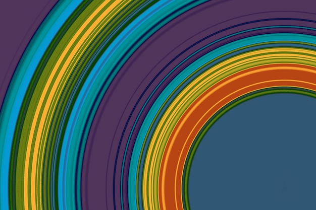 Fondo abstracto circular de colores con líneas circulares