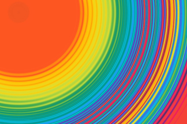 Fondo abstracto circular de colores con líneas circulares