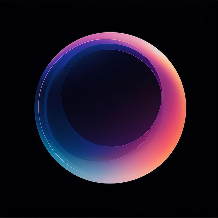 Foto fondo abstracto con un círculo en forma de anillo ilustración vectorial