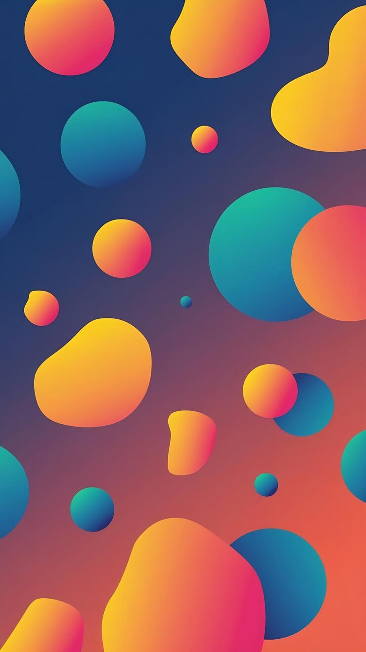 Foto fondo abstracto con círculo formas coloridas diseño plano