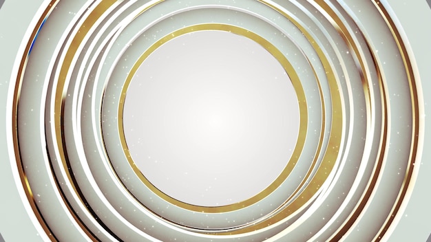 Fondo abstracto con círculos dorados