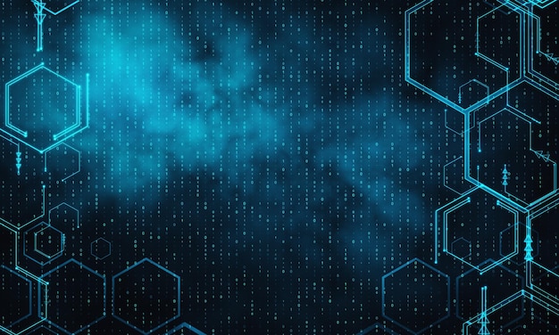 Fondo abstracto del código binario