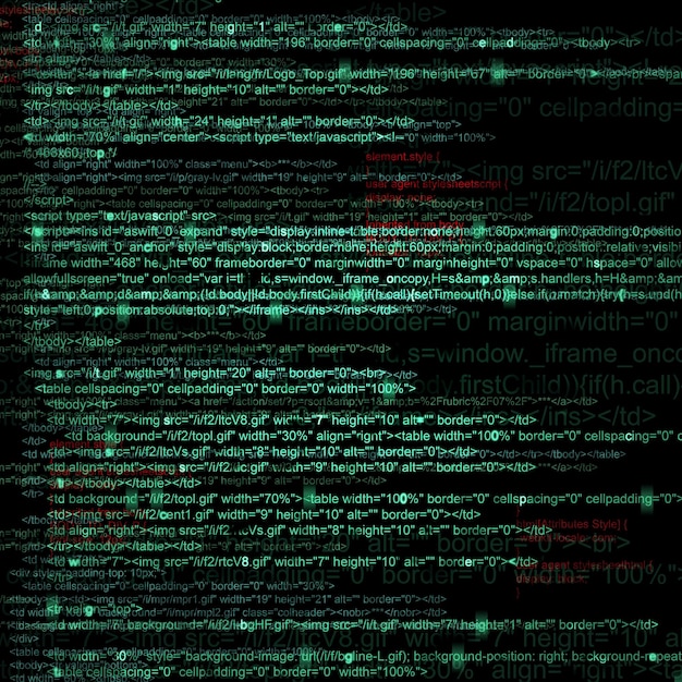 Fondo abstracto de código de computadora web