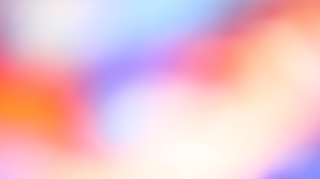 Fondo abstracto de color borroso Transiciones suaves de colores iridiscentes Degradado colorido