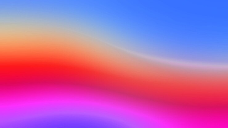 Foto fondo abstracto de color borroso transiciones suaves de colores iridiscentes degradado colorido