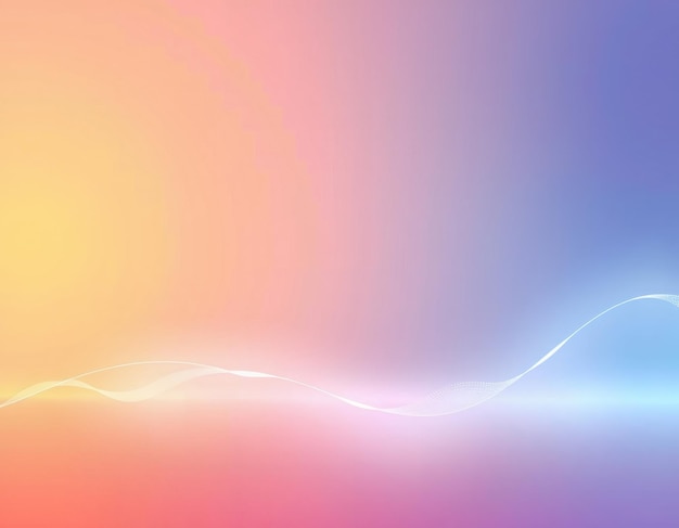 Fondo abstracto con color gradiente y curva blanca suave