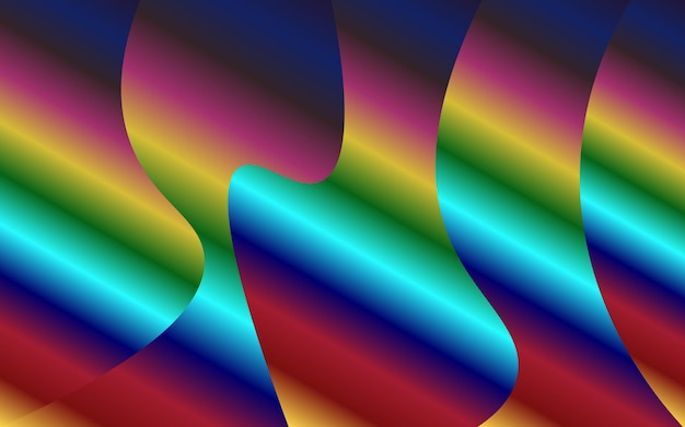 Fondo abstracto de color de onda abstracta de lujo