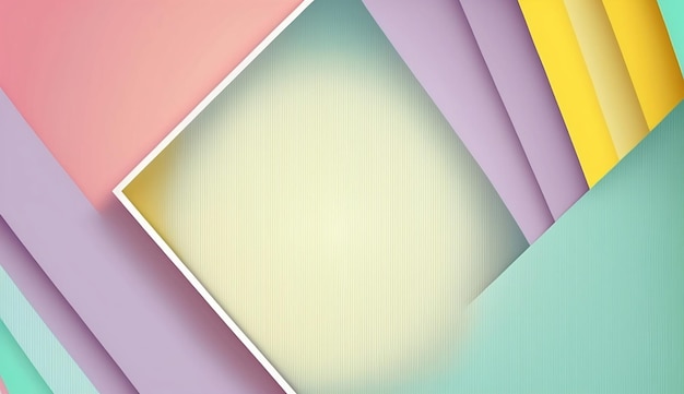 Fondo abstracto de color pastel con líneas geométricas