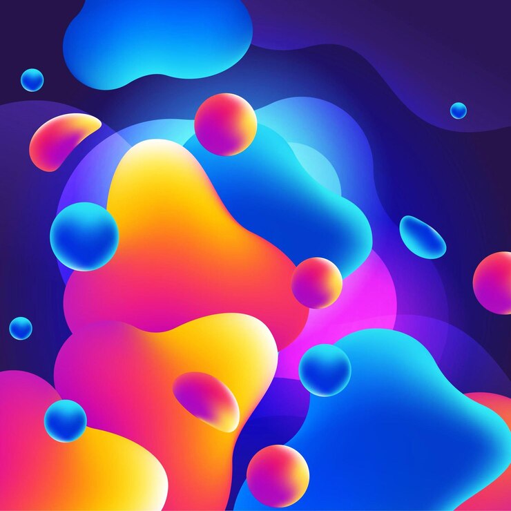 Foto fondo abstracto de colores degradados líquidos modernos