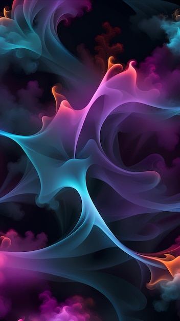 fondo abstracto con los colores de la ola y la palabra quot humo quot