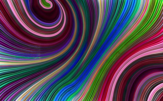 Fondo abstracto de colores vibrantes y vívidos con formas orgánicas curvas