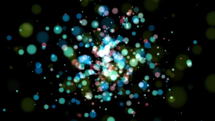 Foto un fondo abstracto colorido con un borrón de luces y un fondo borroso