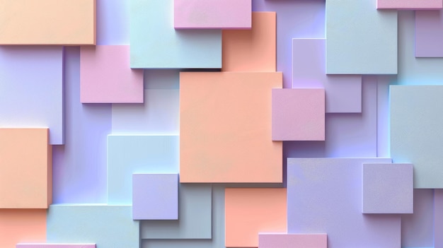 Un fondo abstracto colorido con cuadrados y rectángulos en diferentes tonos IA generativa