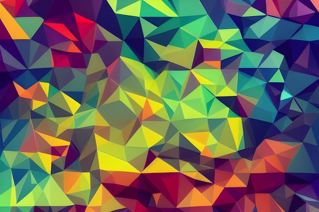 Fondo abstracto colorido estilo Low Poly