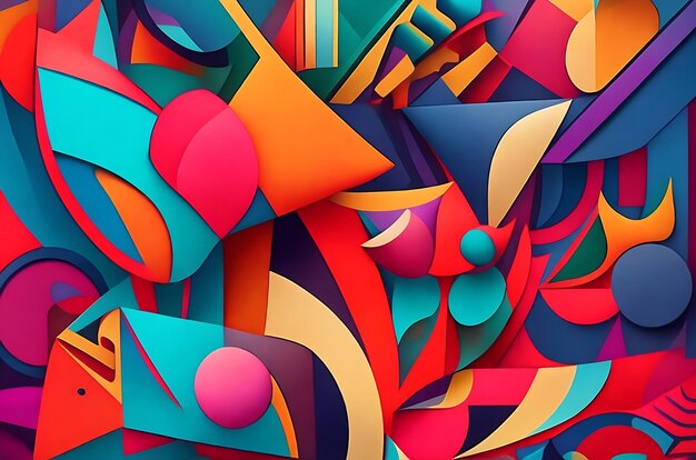Fondo abstracto colorido Generativo Ai