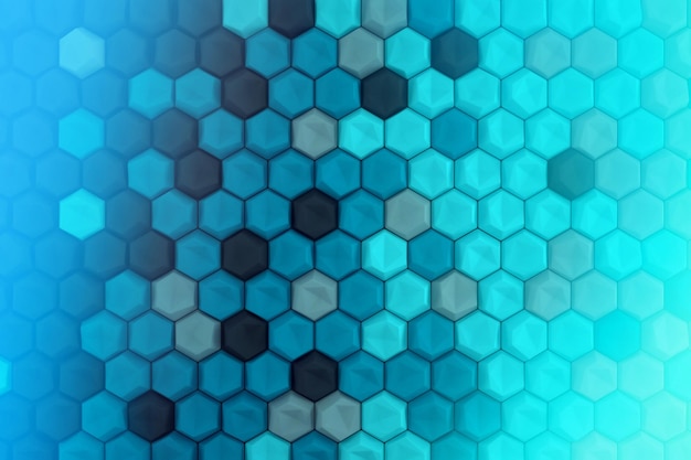 Fondo abstracto colorido hexagonal 3D