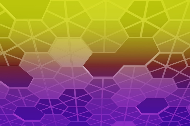 Foto fondo abstracto colorido hexagonal 3d