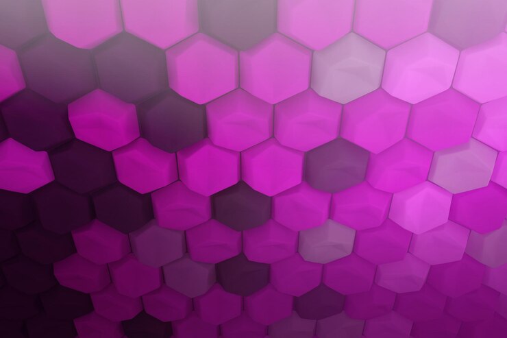 Foto fondo abstracto colorido hexagonal 3d