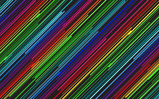Fondo abstracto colorido con líneas inclinadas de color patrón a rayas líneas paralelas y rayas ilustración vectorial de fibra diagonal