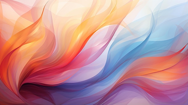 un fondo abstracto colorido con olas y remolinos