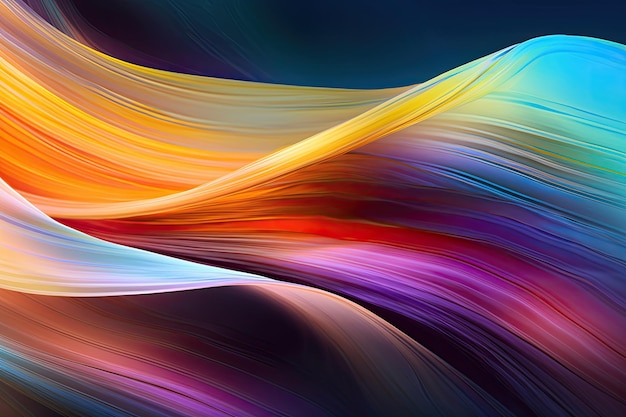 Un fondo abstracto colorido con una onda colorida.