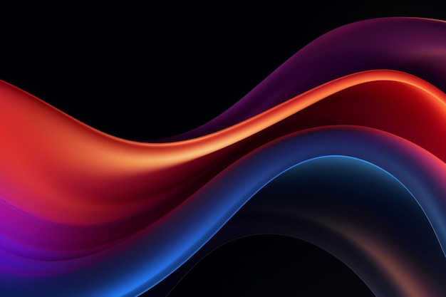Fondo abstracto colorido onda suave curva diseño brillante