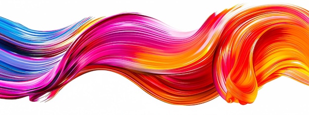 Fondo abstracto colorido con ondas coloridas de pintura sobre un fondo de color blanco