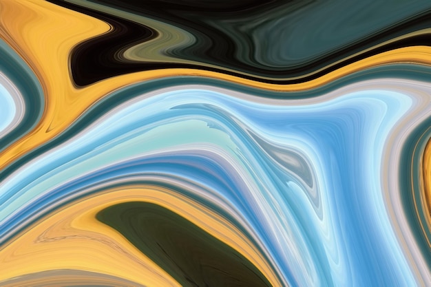 Un fondo abstracto colorido con un patrón azul y amarillo.