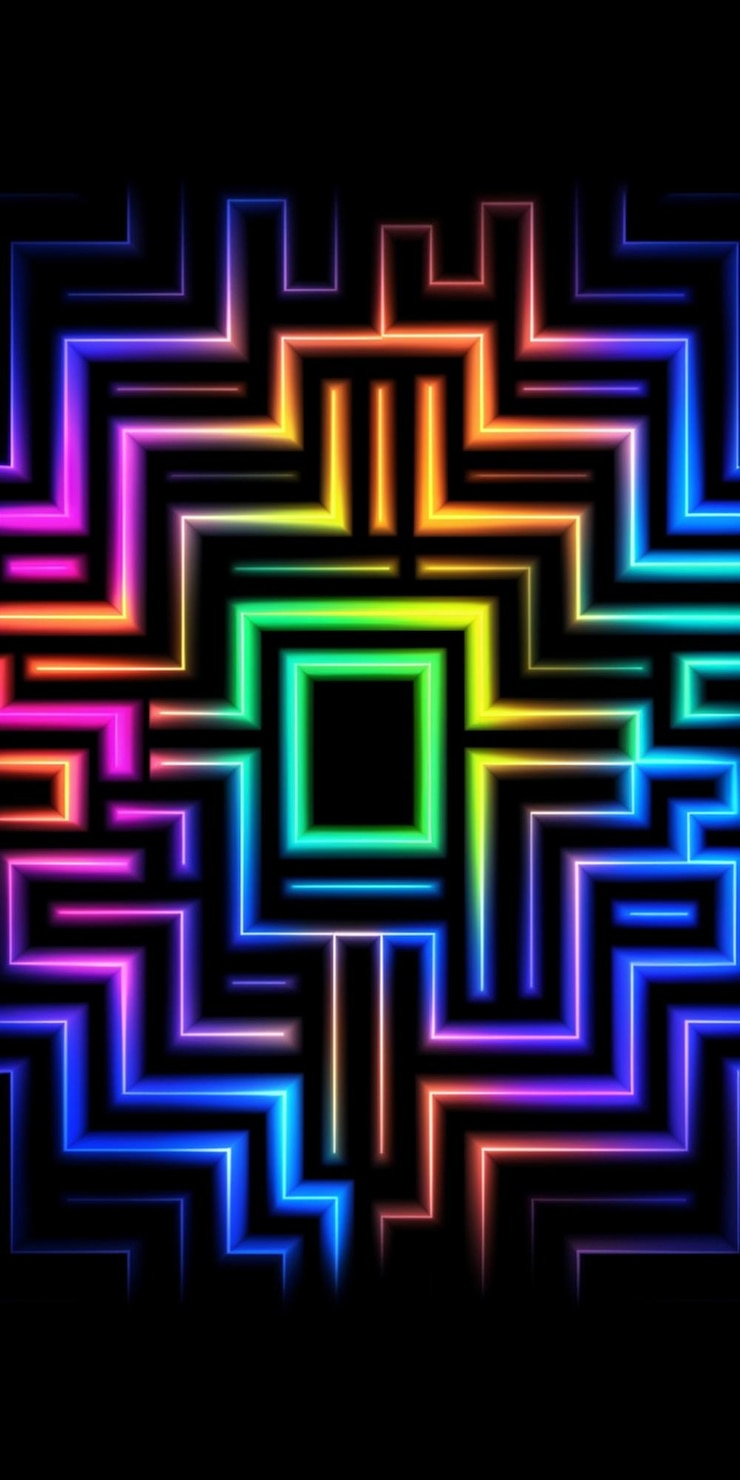 Foto un fondo abstracto colorido con un patrón cuadrado en el ai generativo medio