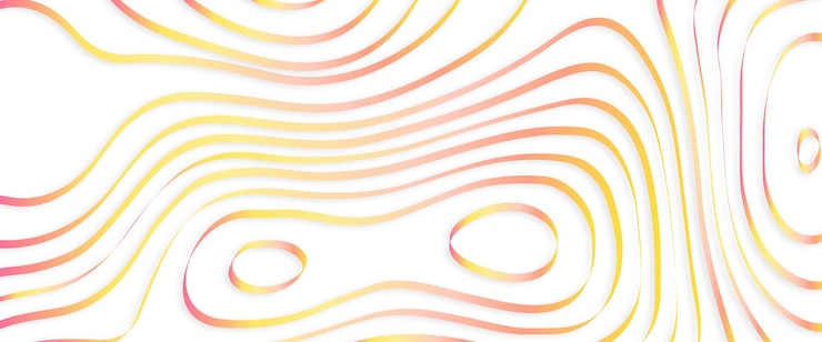 Foto un fondo abstracto colorido con un patrón de líneas dibujadas por un círculo